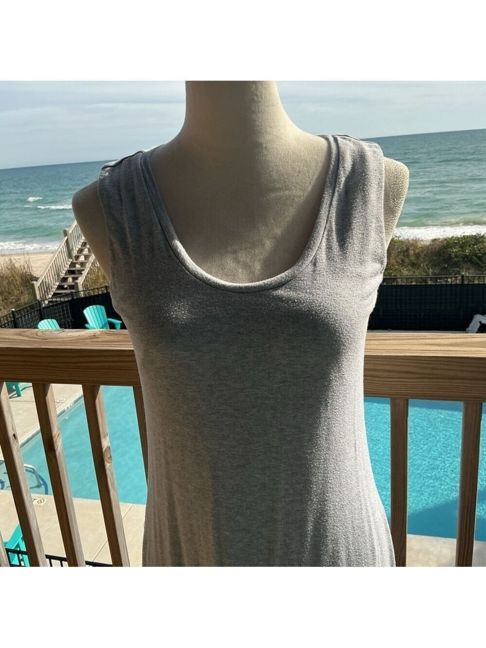 Soma Light Gray Midi Dress - Picture 2 of 10